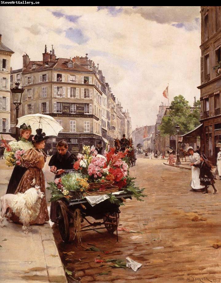 Louis Marie de Schryver Selling Flowers Elysee